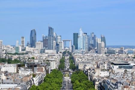 Vue de la défense depuis Paris