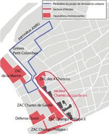 Les projets d’aménagement dans le quartier Petit Colombes – Charles de Gaulle à Colombes