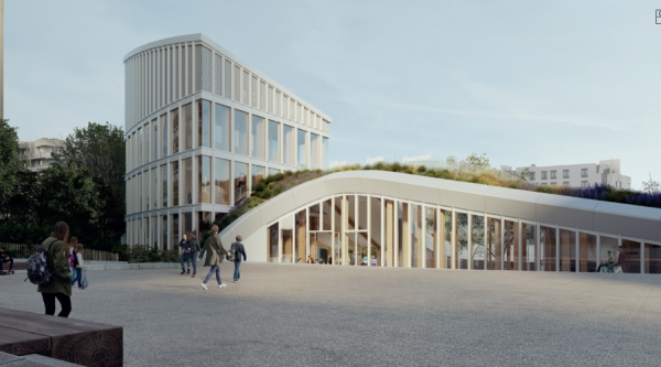 Démolition-construction du groupe scolaire des Epinettes et d&#039;un centre socio-culturel à Issy-Les-Moulineaux (92)