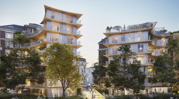 Réhabilitation-extension de logements sociaux aux 4 et 6 rue de Lorraine à Paris