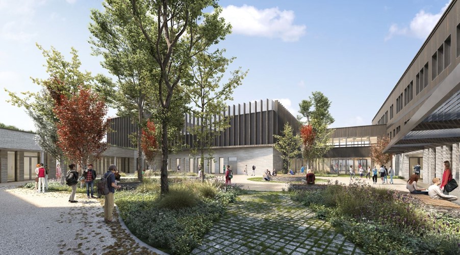 Reconstruction d'un collège, gymnase et logements à Bagneux