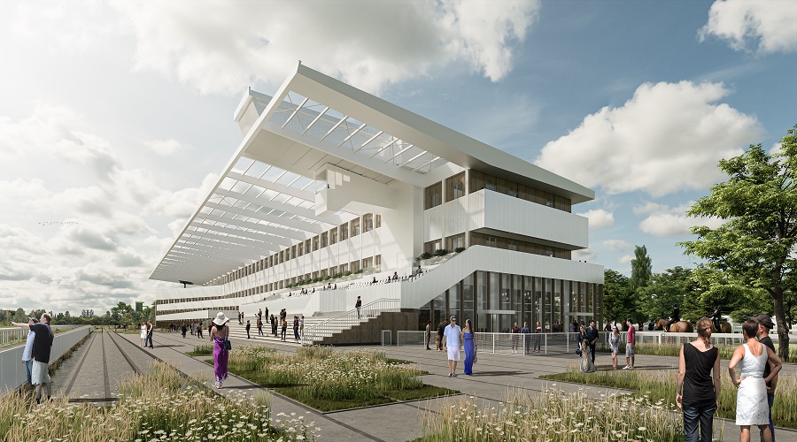 Perspective de la reconversion de l'hippodrome de Maisons-Laffite