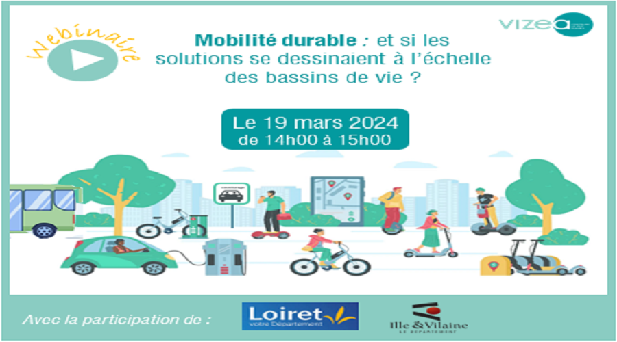 Webinaire - Mobilité durable : et si les solutions se dessinaient à l’échelle des bassins de vie ?